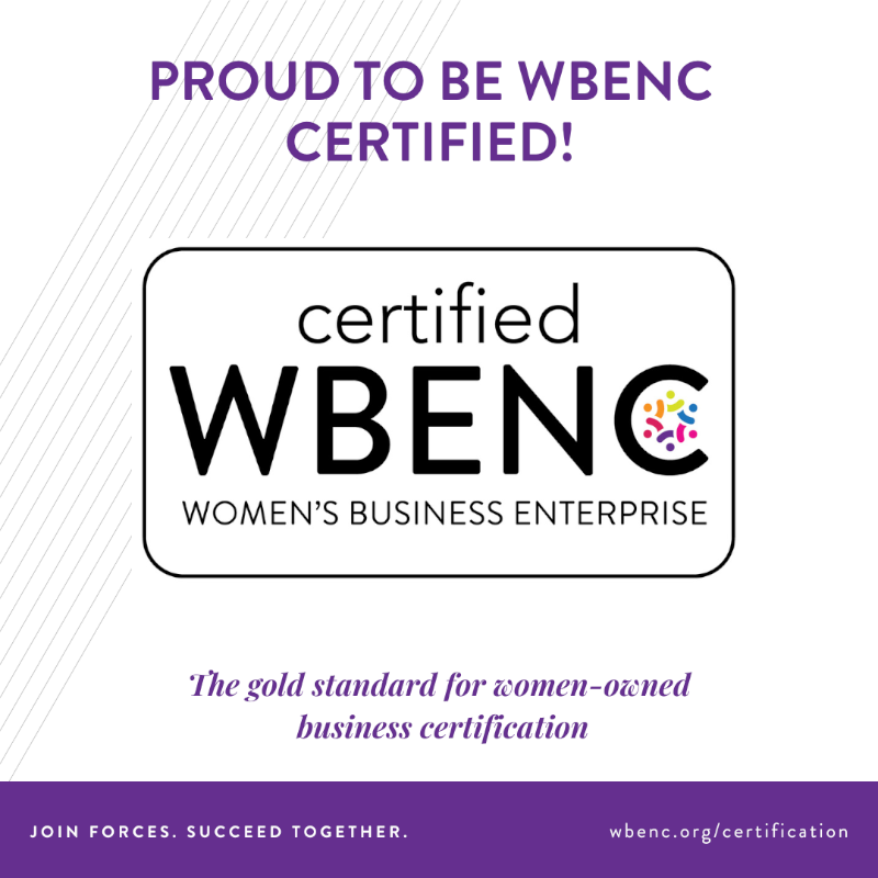 certified WBENC - Women's Business Enterprise Certification
